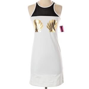 NWT Material Girl Small Mermaid Seashell Chest Print Dress